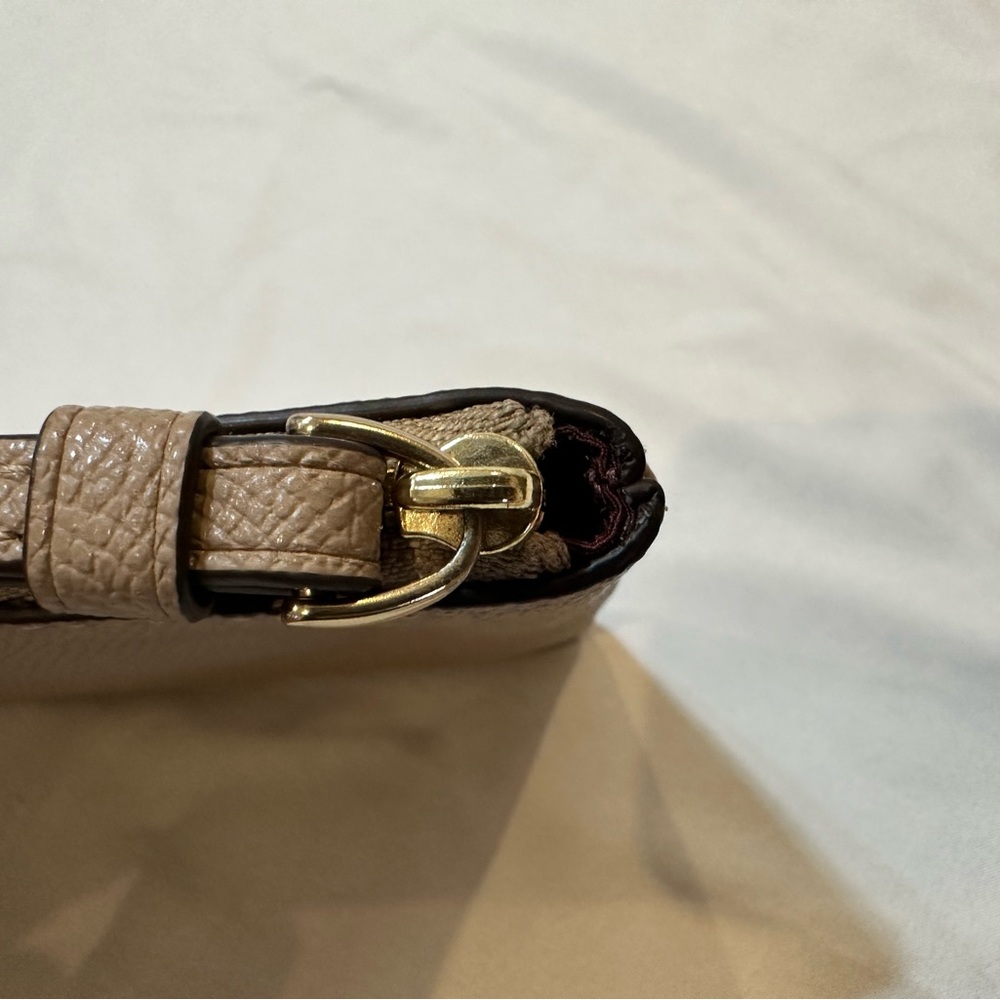 Coach Tan Corner Zip Wristlet - Picture 8 of 9